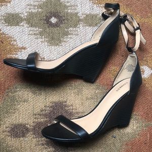 Brand new black Express wedges